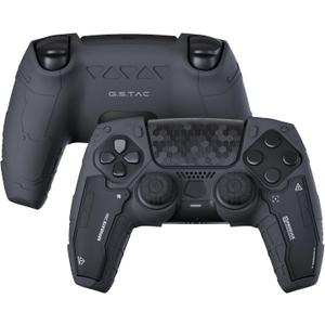 GeekShare G.S.TAC Tactical PS5 Controller Skin Set, Anti-Slip Silicone Protective Cover Skin Case for PS5 Wireless Controller with 2 Thumb Grip Caps and 2 Stickers - for Black Myth: Wukong