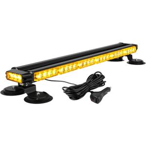 ASPL 29.5" 54 LED Strobe Light Bar Double Side Flashing High Intensity Emergency Warning Flash Strobe Light with Magnetic Base for Safety Construction Vehicles Tow Trucks Pickup (Amber)