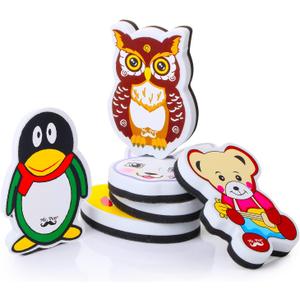 Mr. Pen- Magnetic Dry Erase Erasers, 6 Pack, 6 Cute Designs, Cute Magnetic Whiteboard Erasers for White Board, Classroom, Home, Office, Back to School Supplies