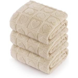 Bedsure 1 Pack 3 Dog Blankets for Small Dogs - 3pcs Washable Fluffy Fuzzy Puppy Cat Blanket with Premium 300GSM Coral Fleece Soft for Pet Kitten Doggy, 25x35, Beige