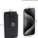 FOXLOVER Women's RFID Slim Card Holder Wallet: Thin Bifold with Multi-Card Case & Zipper Coin Pocket Purse(Black)