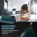 for iPhone 16 Pro Max Case, Case for iPhone 16 Pro Max Flip Case, Clear View Slim Fit Leather Cover for iPhone 16 Pro Max Phone Case with Kickstand Rugged Heavy Duty Shockproof Bumper Shell (Green)