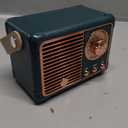 PRUNUS J-999 Retro Bluetooth Speaker,Vintage Decor,Mini Wireless Bluetooth Speaker,Cute Old Fashion Style Support USB/TF Card/AUX for Kitchen Desk Bedroom, White Elephant Gifts for Adults Men Women (Green)