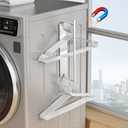 Hanger Organizer Magnetic Hanger Holder for Washing Machine Laundry Room Organization, Clothes Hangers Stacker Coat Hanger Stacker Stand Rack for Adult Kids Velvet Pants Hangers Storage