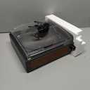 Vinyl Record Player with Speakers Vintage Turntable for Vinyls Records Belt-Driven Turn Table Support 3-Speed, Wireless Playback, Headphone, AUX-in, RCA Line LP Phonograph for Sound Enjoyment Black