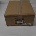 4-Light Modern Black Chandelier, 18" Geometric Dining Room Light Fixtures Over Table, Industrial Metal Linen Drum Chandelier Hanging Light Fixture for Kitchen Bedroom Living Room Foyer Entryway