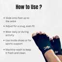 Jaws Podiatry Foot Faja Compression Sock, Black (Small) Medical Ankle Support for Surgery & Injury Recovery, Reduces Post-Op Swelling, Pain Relief & Sports Protection