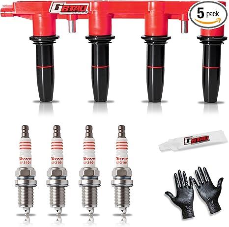 GBTAD Ignition Coil Pack and Spark Plug Compatible with 2011-2015 Chevy Cruze, 2016 Cruze Limited, 2009-2011 Chevy Aveo 5, 2012-2018 Chevy Sonic, 2013 Chevy Trax, 2009-1010 Pontiac G3 Wave L4 1.6 1.8 GBTAD Ignition Coil Pack and Spark Plug Compatible with 2011-2015 Chevy Cruze, 2016 Cruze Limited, 2009-2011 Chevy Aveo 5, 2012-2018 Chevy Sonic, 2013 Chevy Trax, 2009-1010 Pontiac G3 Wave L4 1.6 1.8
