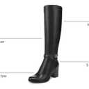 Naturalizer Women's Jane Knee High Boot Black 6.5 M