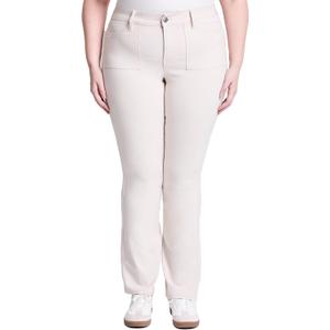 YMI Jeans Women's Hyperstretch Mid Rise Bootcut Pants (Ecru)