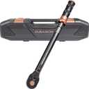 Torque Wrench 3/8 Dual Range Scales 10-110 Ft-Lb/13.56-149.14Nm, 3% Precision, 72 tooth Dual-direction Torque Wrenchs for Bike, Motorcycle and Car Repair