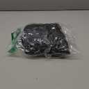 REORIA Women's Sexy Basic Scoop Neck Long Sleeve Double Lined Layering Slim Bodysuit Tops (Medium, Black)