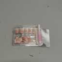 UNA GELLA Press On Nails Short Almond: Ombre Soft Gel Press Ons Kit with Nail Tips Glue on Nails, 16 Sizes  32 Reusable Fake Nails, Pink Cream