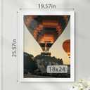 18x24 Picture Frame, White 18 x 24 Poster Frame for Horizontal or Vertical Wall Mounting, 1 Pack