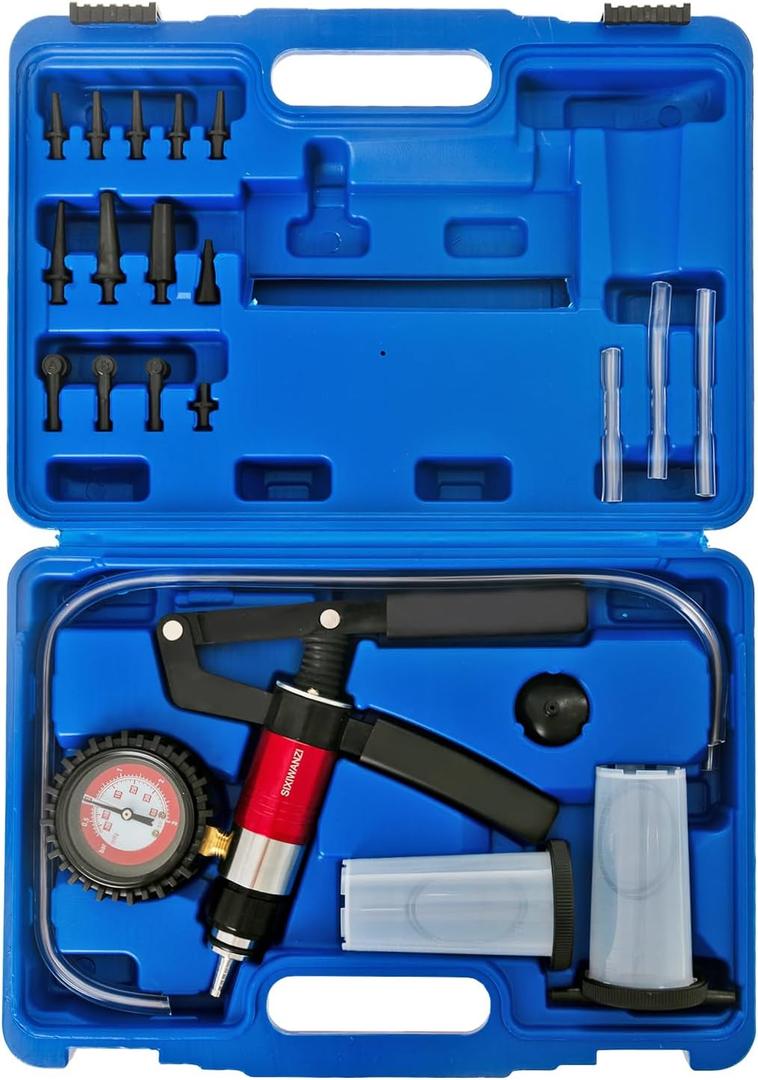 Brake Bleeder Kit, Hand Held 2 in 1 Brake Bleeder Vacuum Pump Kit for Car Truck Motorcycle
