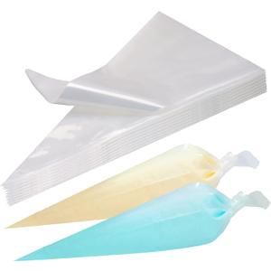 Thickened Piping Bags 18 Inch Disposable Pastry Bags Cake Cupcake Cookies Decorating Bags for Icing and Frosting, Pack of 100