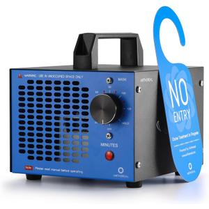 Airthereal MA5K Ozone Generator for Home, Ozone Air Ionizer Odor Eliminator with 120-Min Timer, Lightweight Design, Odor Removal for Car, Smoke, Pets, Basements, Covers Up to 2,000 Sq. Ft., Blue (Non-replaceable Filter)