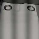 NICETOWN 100% Blackout Window Curtain Panels, Cold and Full Light Blocking Drapes with Black Liner for Nursery, 84 inches Drop Thermal Insulated Draperies (White, 2 Pieces, 52 Wide Each Panel)