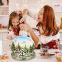 2 x ceiba tree Christmas Oval Paper Plates 30Pcs Bulk Snowflake Paper Platter Disposable Snow Winter Forest Green Pine Tree Dinnerware Winter Frost Dinner Plates for Home Holiday Party Favors Supplies