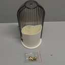 Toothbrush Holders with Sliding Lid, Rotating 3 Slots Bathroom Organizer Countertop, Tooth Brush Toothpaste Holder Bathroom Counter Stand Sink Organizer Caddy for Vanity Makeup Brushes Holder (White+Transparent Black)