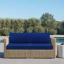 idee-home Outdoor Cushions for Patio Furniture, Waterproof Outdoor Seat Cushion Hampton Bay Deep Seat Replacement Cushions for Garden