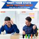 4 x Little Ouchies Pain Fidget  Spiky Sensory Roller for Adults, 3D Printed Tactile Stim Keychain, Discreet Pocket-Sized Ouchies Fidget Toy for Anxiety Relief, Focus & Emotional Grounding (Red Gold, M)