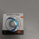 Magnetic Phone Grip Stand for iPhone 17/16e/16/15/14/13/12 Pro Max, Double Adjustable Gym Finger Ring Grip MagSafe Ring Holder with Kickstand for Samsung Galaxy S25/S25 Ultra/S25 Plus/S24 FE/S24 Ultra (white)