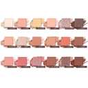 Pro Palette Professional 18 Color High Pigmented Warm Neutral Metallic Blendable Creamy Eye Shadow Set (Smoky)