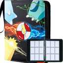 Card Binder 9 Pocket with Zipper, Trading Card Holder 50 Removable Sleeves – Holds 900 Cards, 3-Ring Album Case for Sports & Game Cards, Gift for Boys Girls (9 Pocket 900)