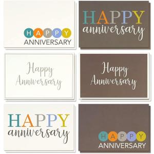 Best Paper Greetings 4x6 Anniversary Cards - Happy Anniversary Cards Bulk with Envelopes - Set for Wedding & Couples