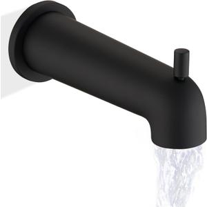 7 Inch Slip on Bathtub Spout with Diverter, Compatible with Moen 3839/3853,Extra Long Diverter Tub Spout Fits 1/2" Copper Tube(5/8" Diameter),Matte Black