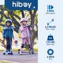 Hiboy ES1 Electric Scooter for Kids Ages 4-10, LED Light-Up Wheels & Side Lights, 5MPH Safe Speed, Easy Control, Safety Kids Scooter, UL Certificate