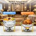 4-Pack 6QT Chafing Dishes for Buffet YJR001