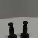 Ivilon Ceiling or Wall Mount Curtain Rod Brackets Holders for Curtain Rods of 7/8 and 1 Inch Diameter. Set of 2. Color Black