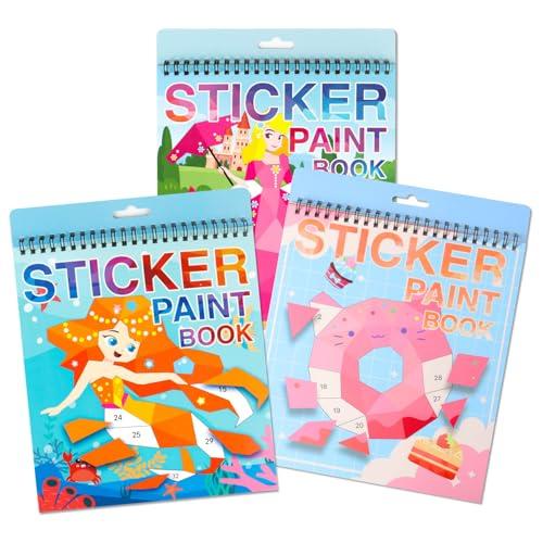 Pack Of 2 AEAHALY Sticker Book Crafts for Kids Ages 4-8 Paint by Sticker Kids Reusable Sticker Book for Toddlers Boys and Girls Birthday Gifts Party Favor, Travel Activity Book Set for Learning, 3 Pack Pack Of 2 AEAHALY Sticker Book Crafts for Kids Ages 4-8 Paint by Sticker Kids Reusable Sticker Book for Toddlers Boys and Girls Birthday Gifts Party Favor, Travel Activity Book Set for Learning, 3 Pack