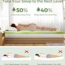 King Size Mattress Topper, 3 Inch King Mattress Topper Memory Foam, Slow-Rebound Memory Foam Topper for Back Pain, Gel Cooling Bed Topper, Pressure Relief Mattress Toppers, Comfortable Mattress Pad