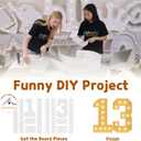 Imprsv 4FT Light Up Numbers, Marquee 13th Birthday Decorations for Girls Boys, Large Light Up 13th Birthday Women Foam Board Anniversary Party Decorations Arch Kit (DIY)