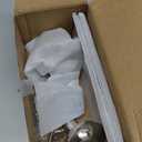 ToPToToo Dummy Door Knob Interior, Inactive Door Knobs for Closet, Antique Bifold Door Knobs Replacement, SingleSide Dummy Old Style Door Handle, Satin Brushed Nickel, 2 Pack