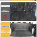 Cargo Liners Rear Trunk Mat for Ford Bronco Sport Accessories 2021 2022 2023 2024 2025 2026 with Hook&Loop All Weather Anti-Slip Split Dog Liner 3PCS