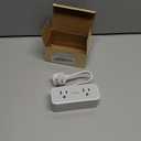 Short Extension Cord 6 inch, TESSAN Flat Plug Power Strip with 4 AC Outlets 3 USB (2 USB C) Ports, Small Charging Station for Cruise Ship Travel, Desk Organizers for Home Office Dorm Room Essentials (Grey)