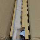 FILWH Bamboo Organizer Rack - Adjustable 3-Tier Storage Shelf, Wall Mounted or Over The Toilet, Living Room, Kitchen (Natural)