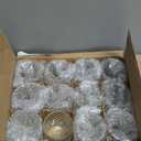 Woho 24pcs Clear Votive Candle Holders, Glass Tea Lights Candle Holder for Wedding Decor, Tealight Candle Holder for Gift Home Decoration