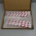 Baquler 6 Pcs Christmas Flameless Taper Candles 10. 6 Inch Glitter Candy Cane Candles Battery Operated LED Christmas Candlesticks for Xmas Centerpiece Holiday Party Decor