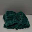 GriNeed Pack of 2 Christmas Green Pillow Covers 20x20 Inch Decorative Faux Fur Emerald Throw Pillow Cover, Soft Lumbar Plush Pillowcases for Couch Sofa Bed Living Room, Fluffy Cute Home Boho Decor