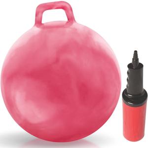 WALIKI Hopper Ball Toy for Girls 3 4 5 or 6 Years Old | Hippity Hop Ball | Jumping Hopping Ball | Cool Birthday Gift | Pink | 18"
