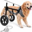 Large Dog Wheelchair for Back Legs (XXL: 110-200 lbs), Adjustable
Heavy-duty Construction; Breathable Air Mesh Harness; All-terrain Wheels; Foldable; Includes Traction Rope