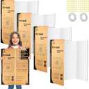 4 Pack Trifold Poster Board 24" X 36", IKAYAS Single sided White Tri-fold Poster Boards, Science Fair Display Boards Presentation Boards for Mounting, Art, Display, Projects Classroom Supplies