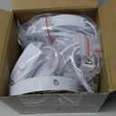 Tuanse 2 Pcs Polished Metal Desktop Lamp Base E26 E27 Screw Light Bulb Holder Sockets Night Light Base Lamp Replacement for Holding Bulb 6 Feet Cord on Off Switch Plug(White)