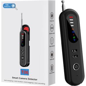Hidden Camera Detector, Anti-Spy Camera Finder, RF Signal & WiFi Scanner, GPS Tracker & Bug Detector, 6 Modes Portable Privacy Protector for Travel, Hotel, Car, Bathroom Spy Device Detection Pen