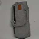 Stroller Organizer with Cup Holder Detachable Wristlet Large Capacity Baby Stroller Bag for Mom, Fits Uppababy, Baby Jogger, Britax, BOB, More (Grey)